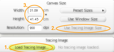 ArtRage Tracing Image beállítása