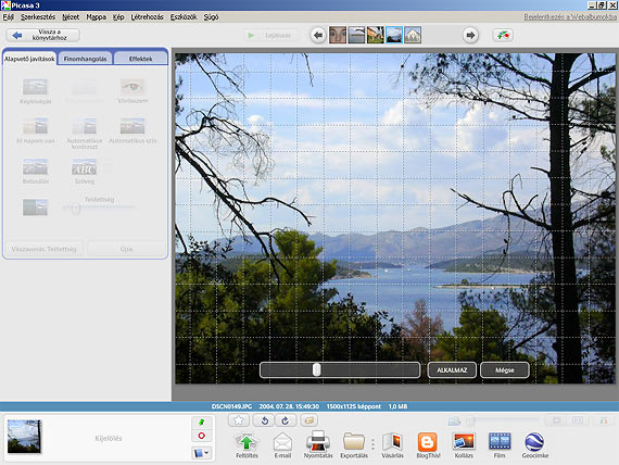 Picasa képek kiegyenesítése