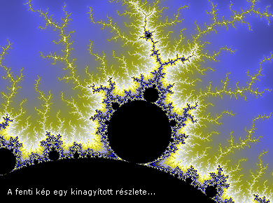 ...a Mandelbrot halmaz részletének egy darabját is kinagyítottuk.